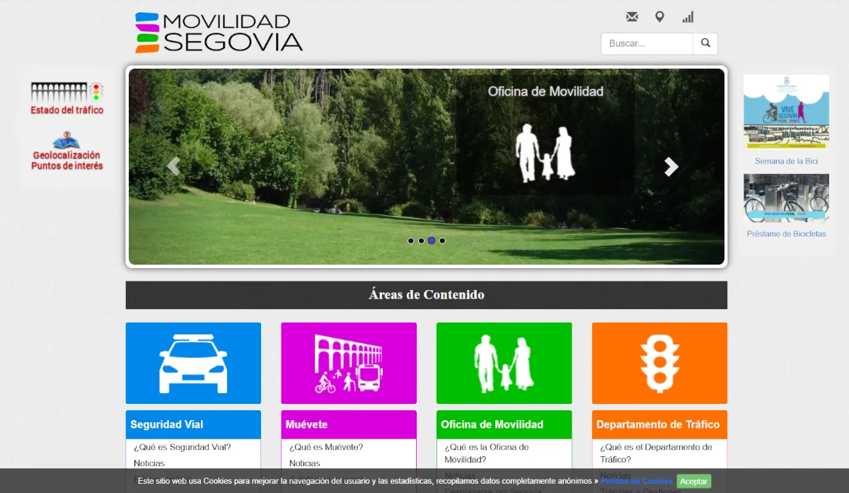 Portal movilidad Segovia null